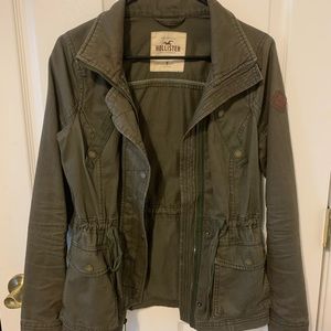 Hollister Army Jacket Olive Green